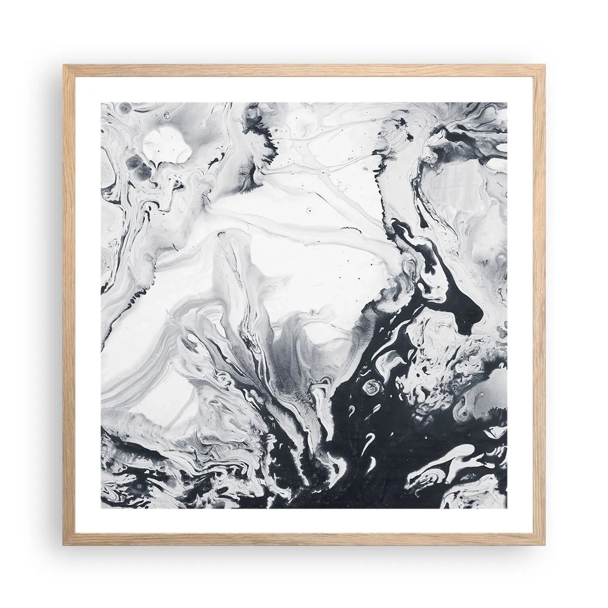 Plakat w ramie jasny dąb - Wnętrze Ziemi - 60x60 cm