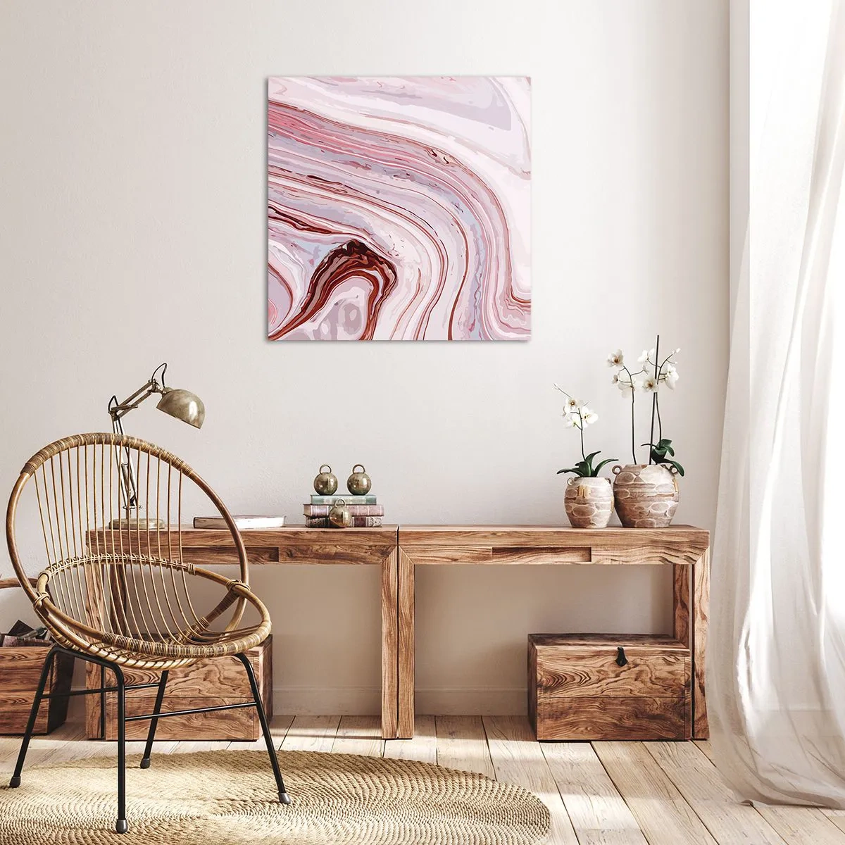 Obraz na płótnie - Prosto, potem w prawo na dół - 70x70 cm