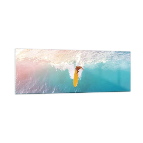 Obraz na szkle - Oceaniczny jeździec - 90x30 cm