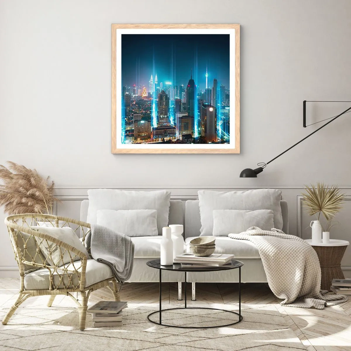 Plakat w ramie jasny dąb - Po berlińsku do nieba - 30x30 cm