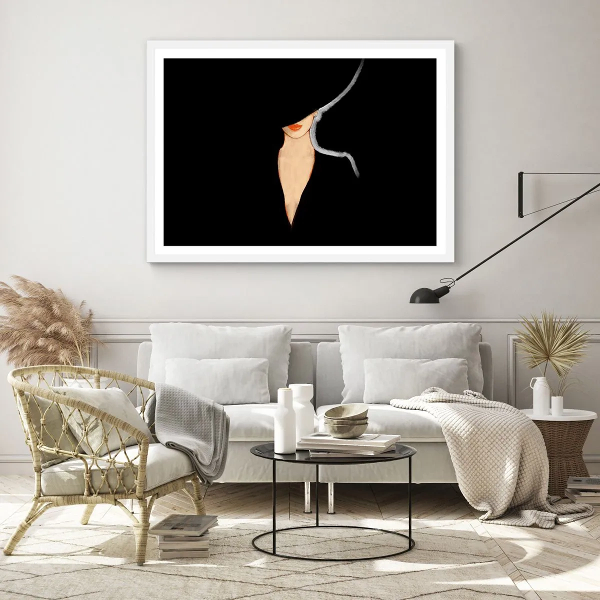 Plakat w białej ramie - Elegancja i styl - 40x30 cm