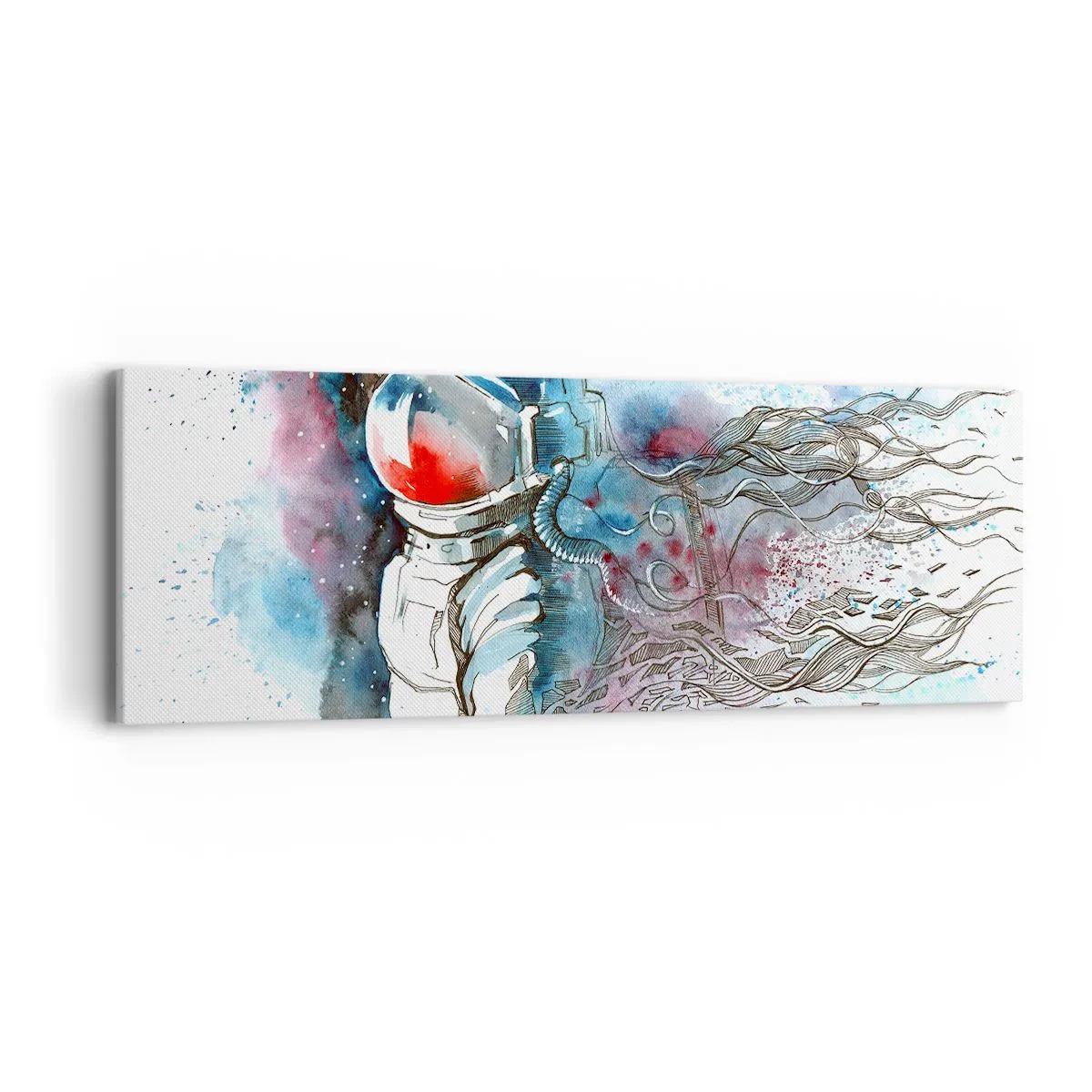 Obraz na płótnie - Sam na sam z kosmosem - 90x30 cm