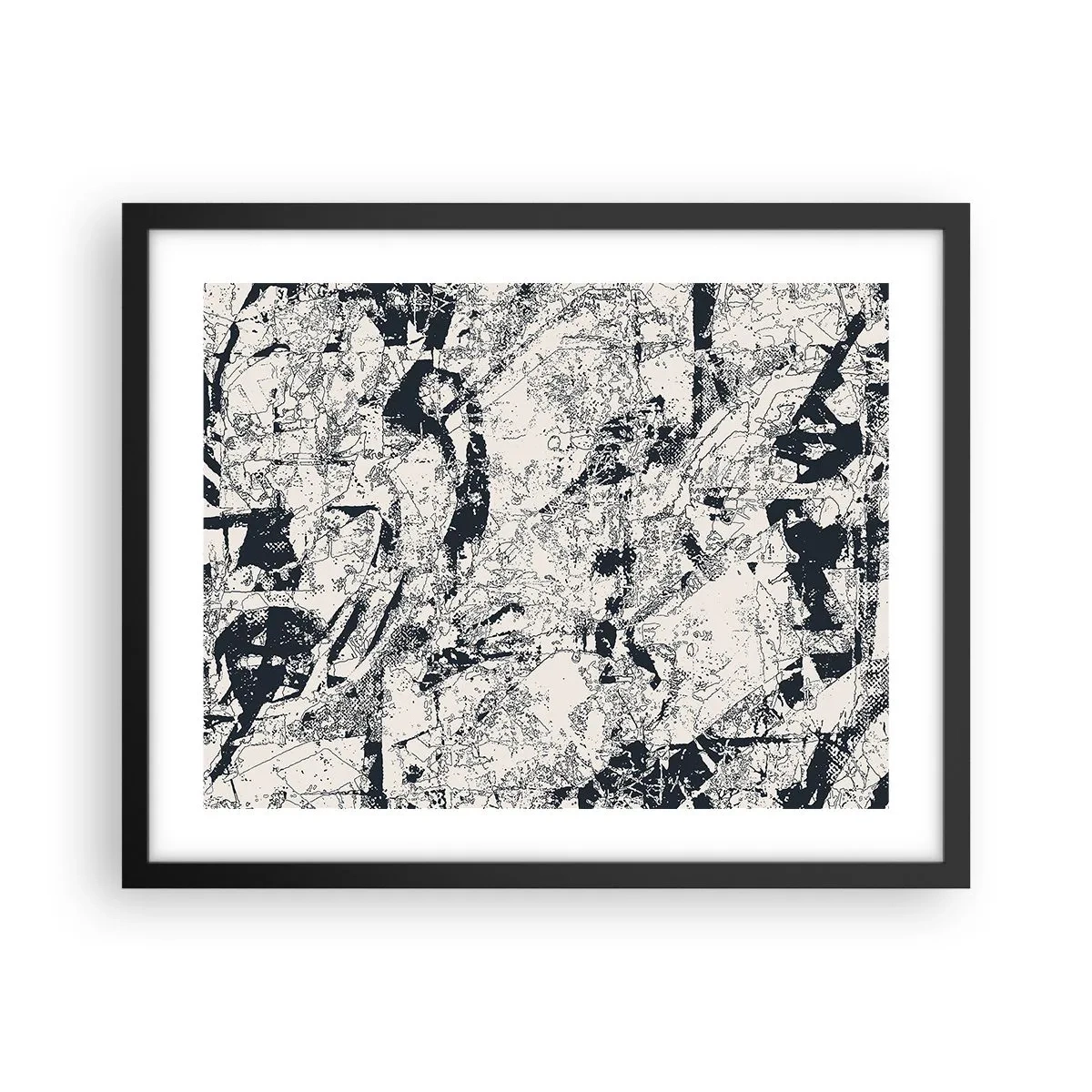 Plakat w czarnej ramie - Przenikanie przeciwieństw - 50x40 cm
