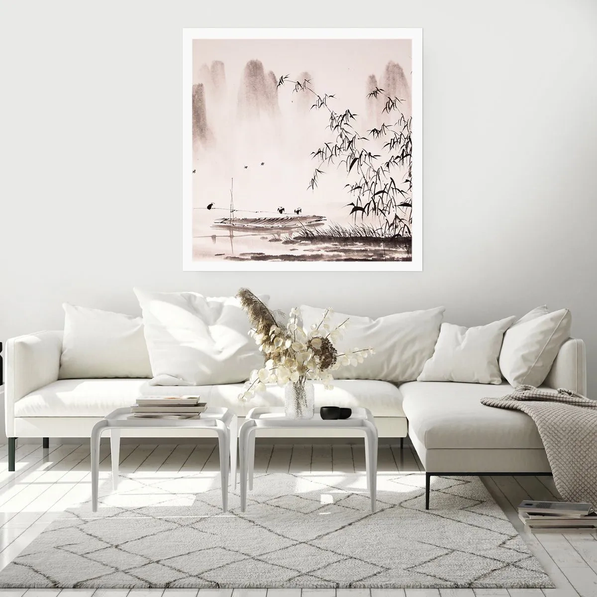 Plakat - Cisza ryżowych pól - 60x60 cm