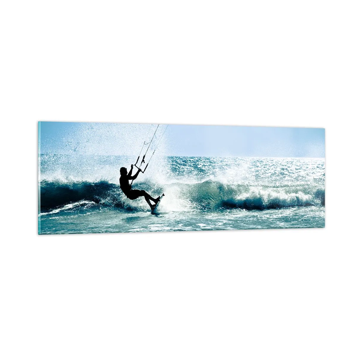 Obraz na szkle - Daj się ponieść - 90x30 cm