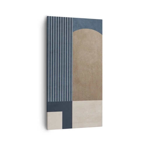 Obraz na płótnie - Kompozycja prostoty i krągłości - 55x100 cm