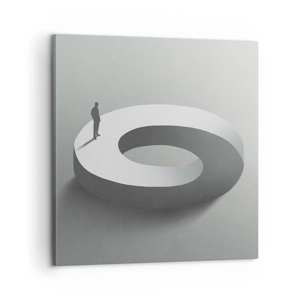 Obraz na płótnie - I bądź tu mądry - 60x60 cm