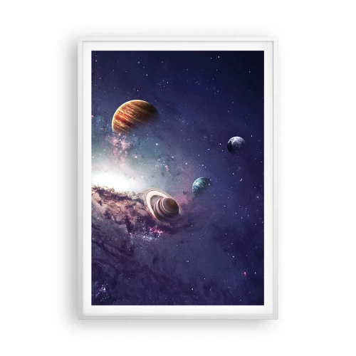Plakat w białej ramie - Układ słoneczno-taneczny - 70x100 cm