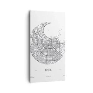 Obraz na płótnie - Anatomia Dohy - 55x100 cm