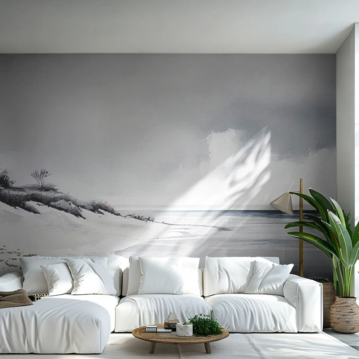 Fototapeta Premium Canvas - Od zawsze razem - Wydmy, Plaża, Ocean - 400x280 cm