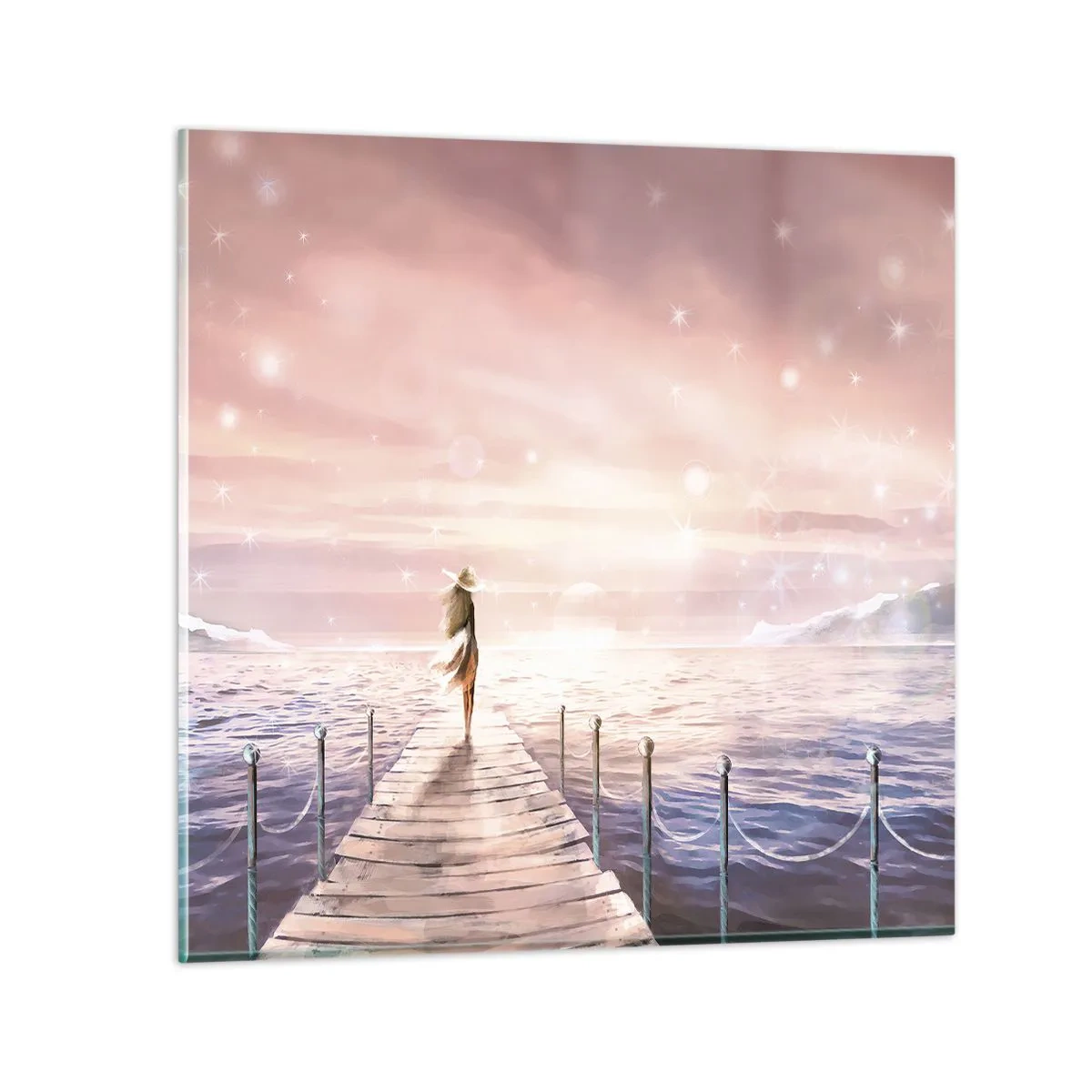 Obraz na szkle - W świetle marzenia - 70x70 cm