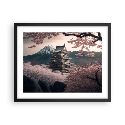 Plakat w czarnej ramie - Kraj kwitnącej wiśni - 50x40 cm