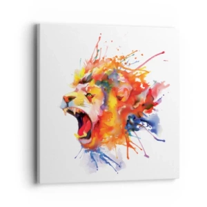 Obraz na płótnie - Wybuchnąć gniewem  - 40x40 cm