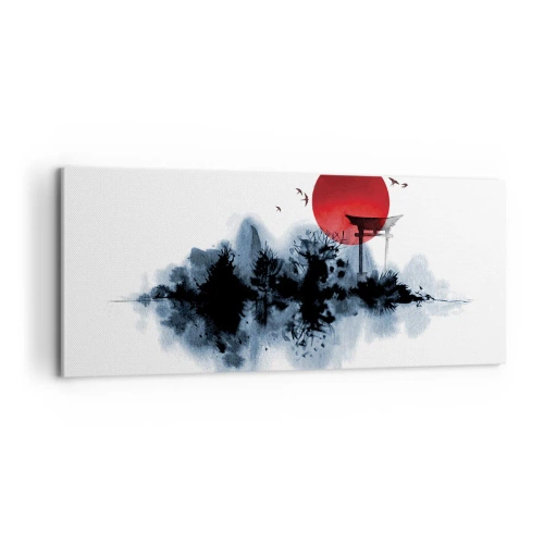 Obraz na płótnie - Japoński widok - 100x40 cm
