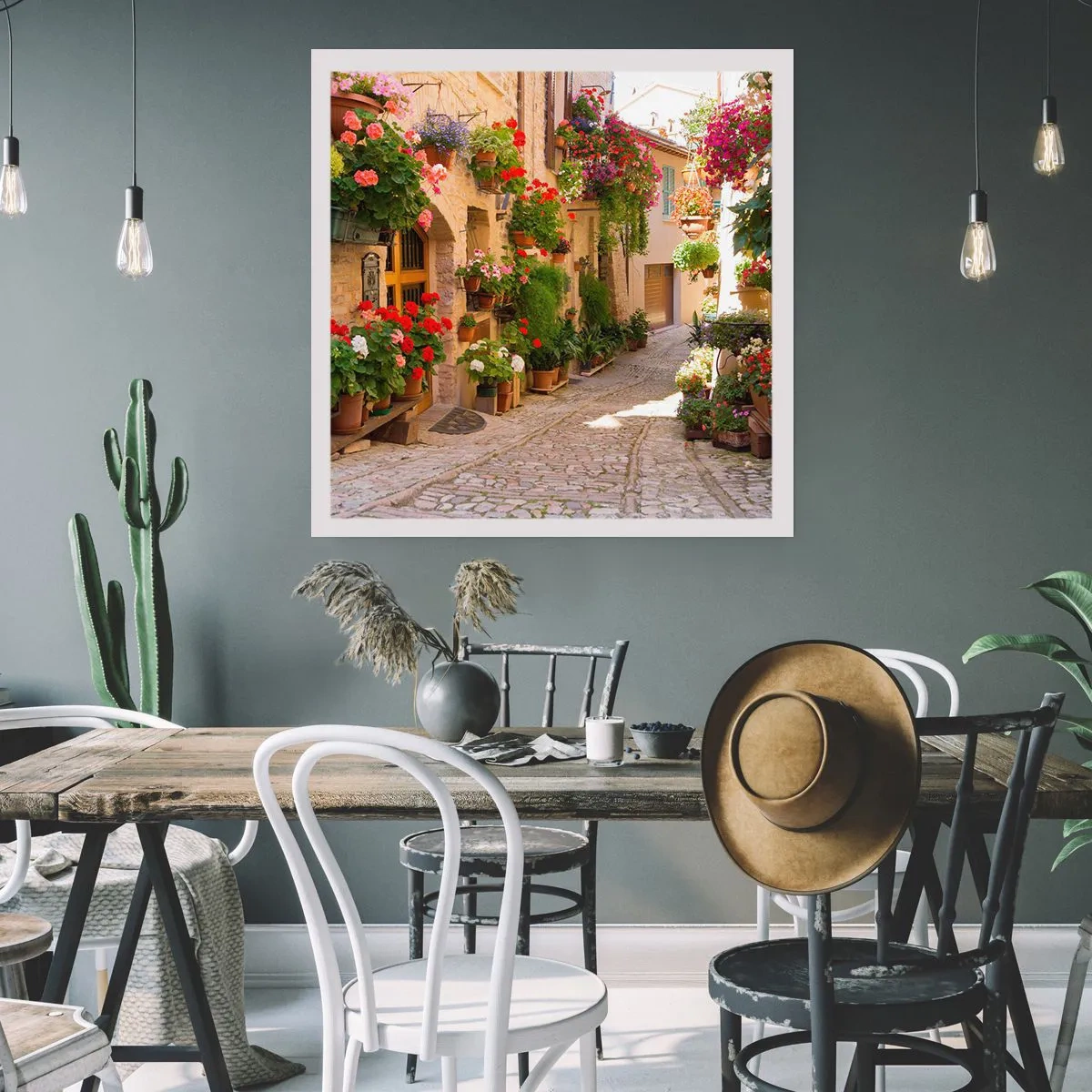 Plakat - W kwiatów powodzi - 30x30 cm