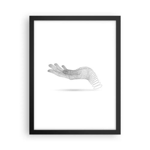 Plakat w czarnej ramie - Sprężysta dłoń - 30x40 cm