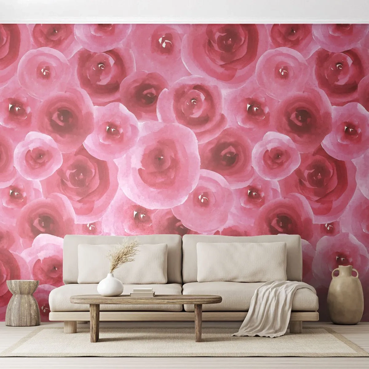 Fototapeta Standard Eco - Róże na dole i na górze - Kwiaty, Piękno, Romantyzm - 150x105 cm