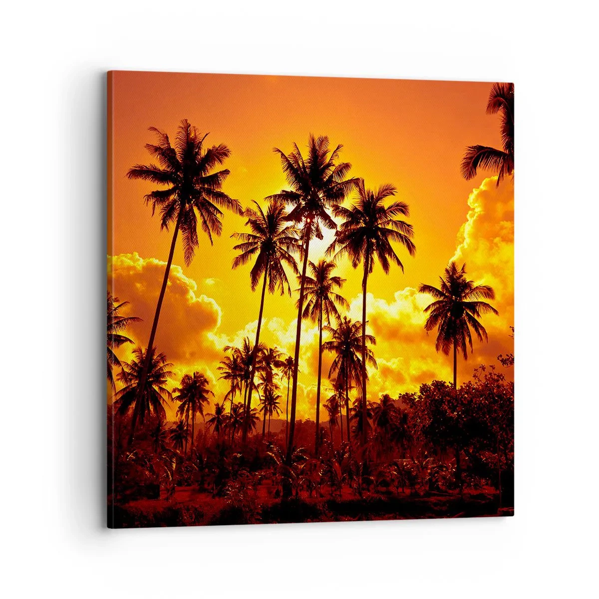 Obraz na płótnie - Płoną góry, płoną lasy - 70x70 cm