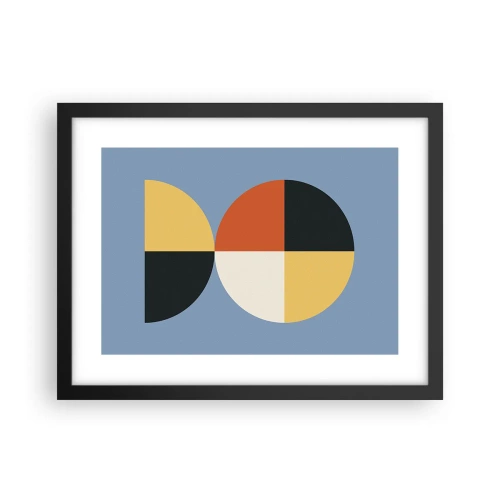 Plakat w czarnej ramie - Patrz i licz - 40x30 cm