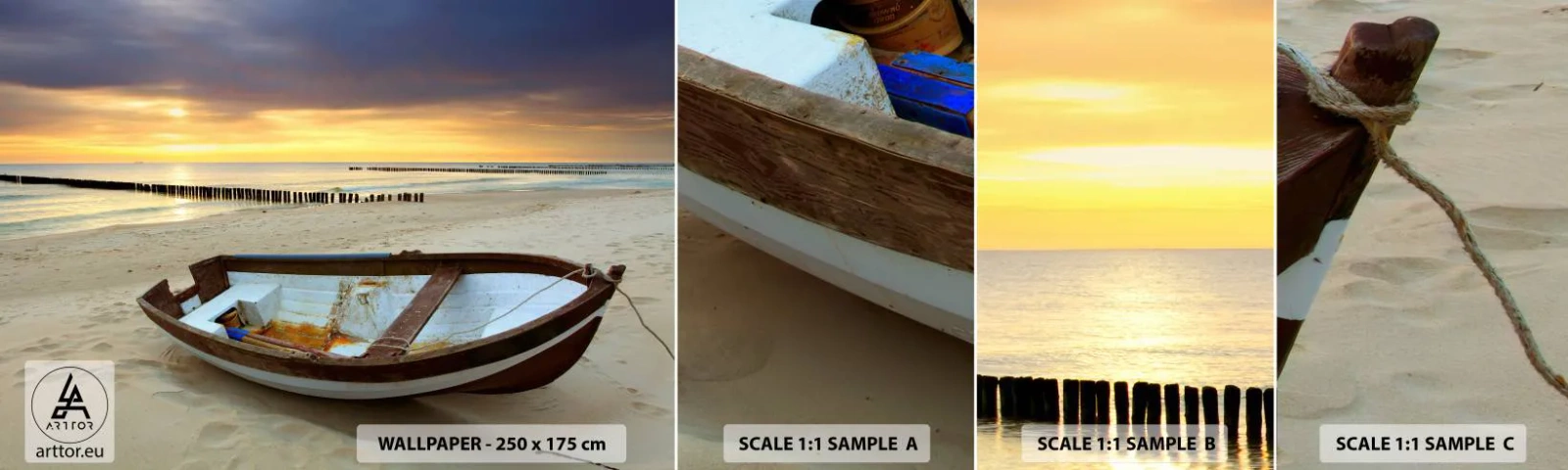 Fototapeta Próbka Samoprzylepna Deluxe Sticker - Nie ma piękniejszych plaż - Krajobraz, Morze, Plaża - 100x30 cm