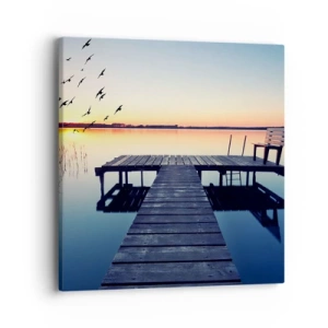 Obraz na płótnie - To był dobry dzień - 40x40 cm