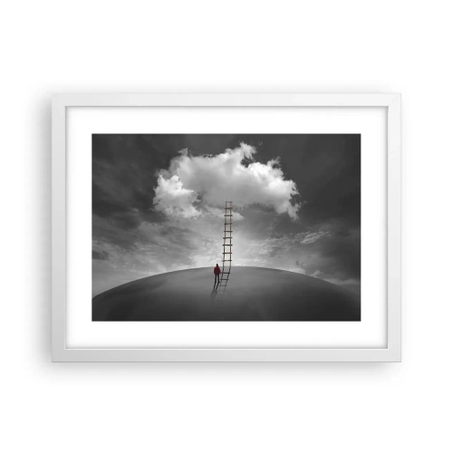 Plakat w białej ramie - Wszystko możliwe - 40x30 cm