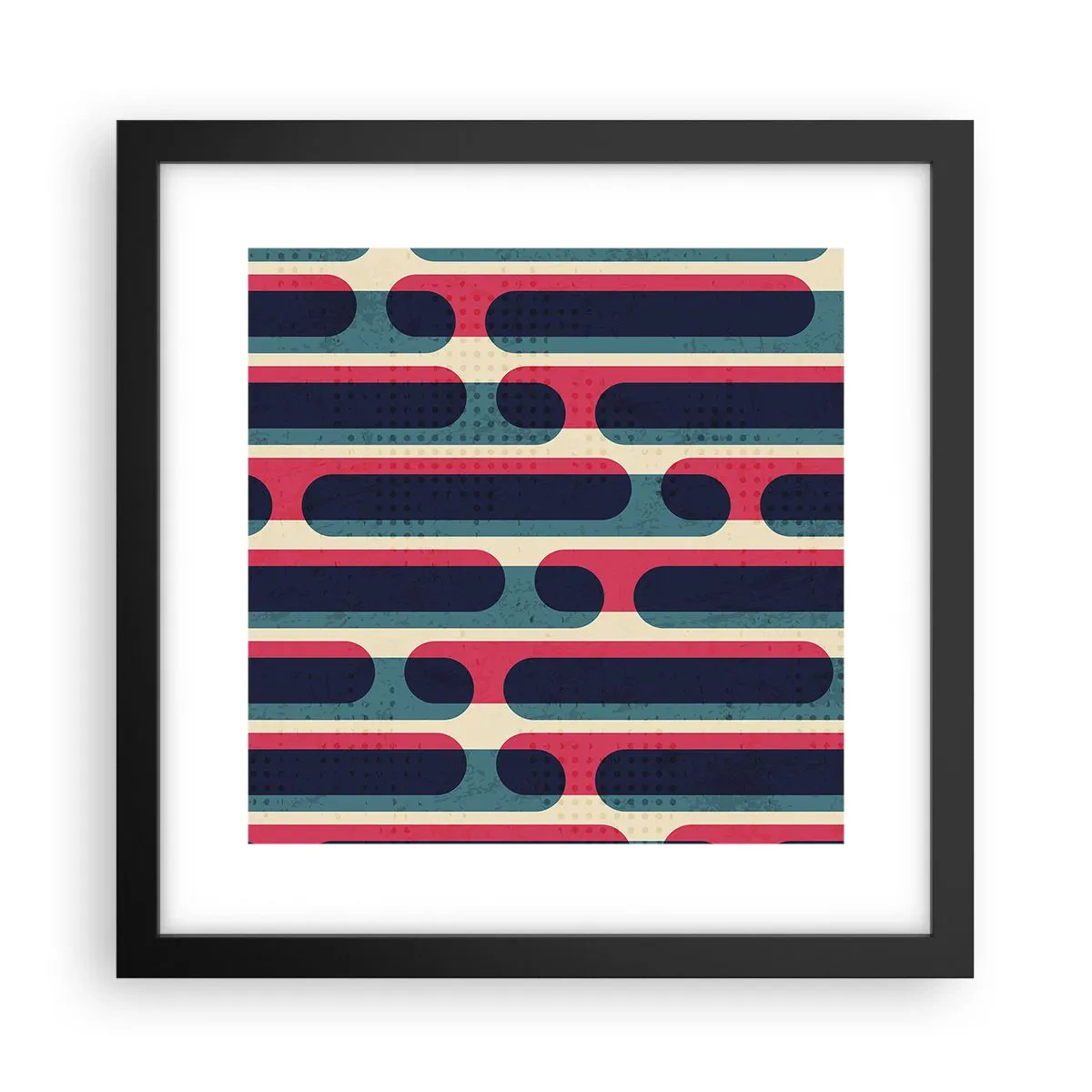 Plakat w czarnej ramie - W głąb i do przodu - 30x30 cm