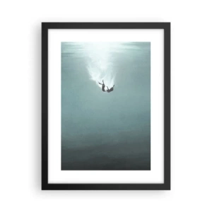 Plakat w czarnej ramie - W objęciach oceanu - 30x40 cm