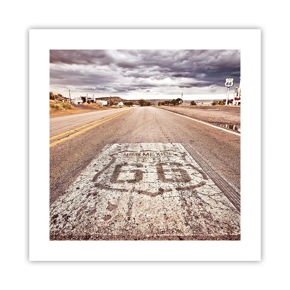 Plakat - Mother Road - amerykańska legenda - 40x40 cm