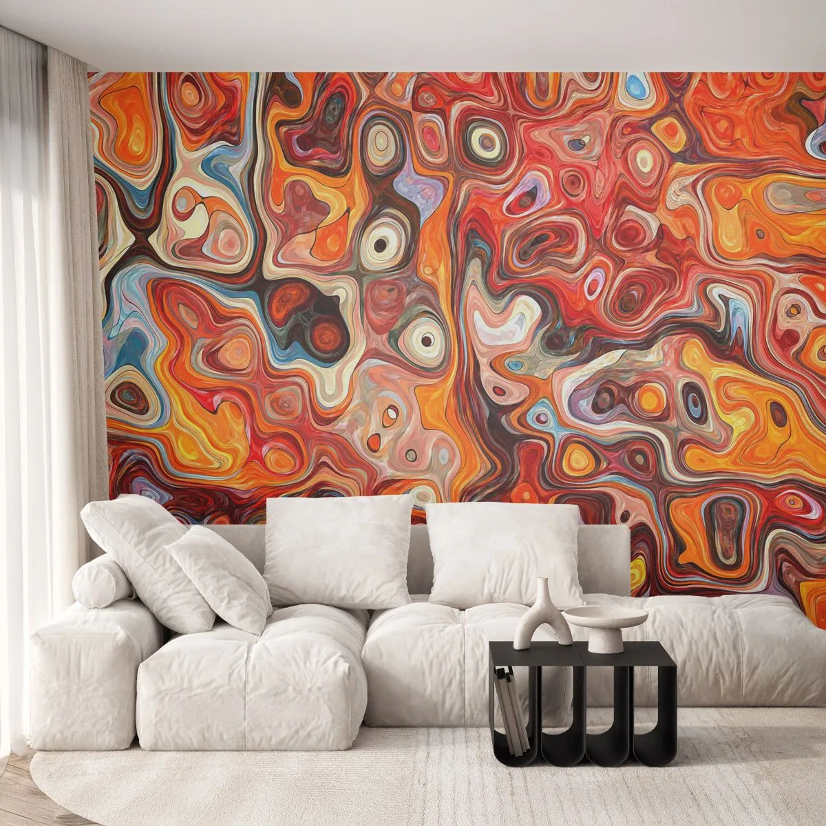 Fototapeta Premium Canvas - Gdyby orzechy rozpływały się w miodzie - Abstrakcja, Sztuka, Nowoczesny Wzór - 300x210 cm