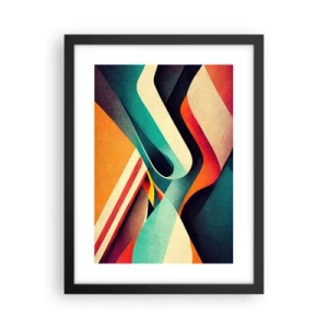 Plakat w czarnej ramie - Kompozycja intensywna - 30x40 cm