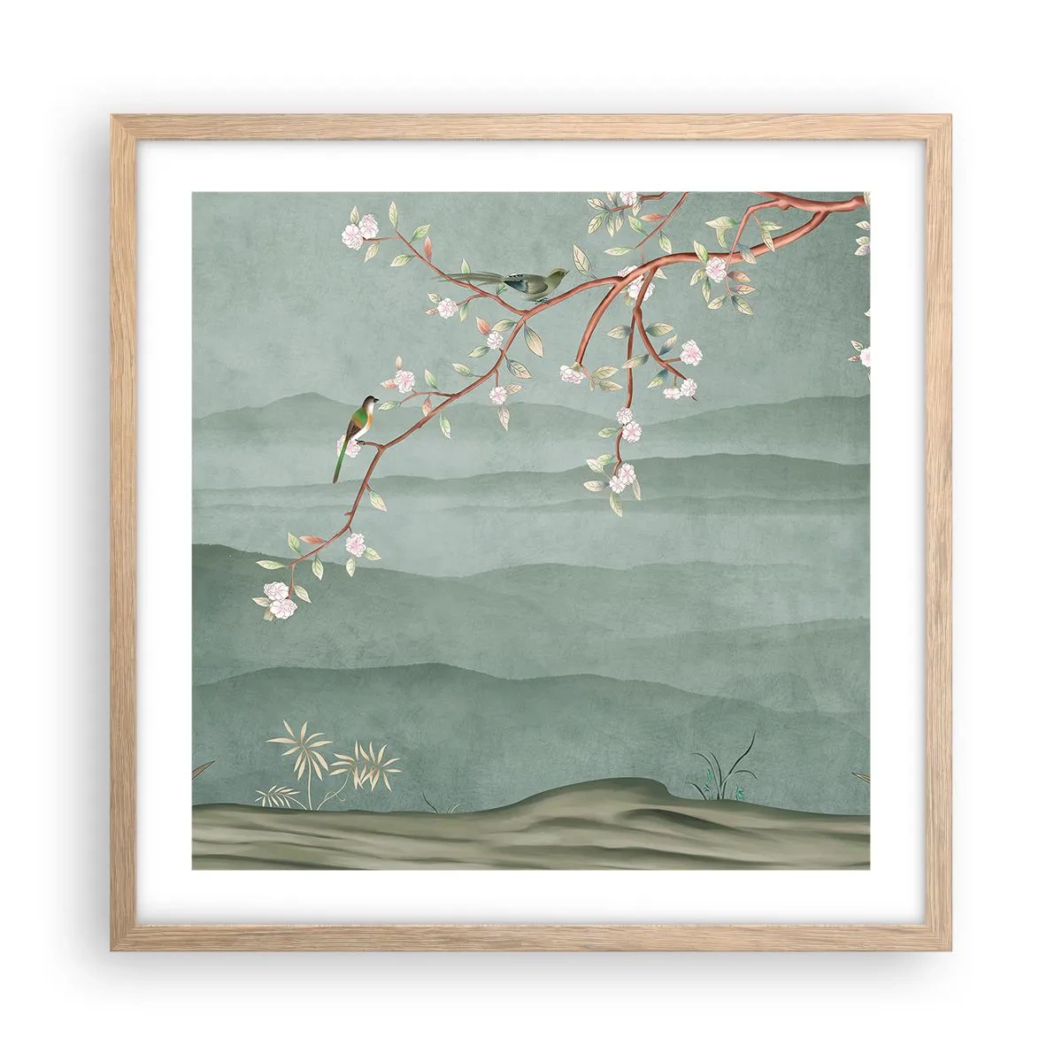 Plakat w ramie jasny dąb - Wiosna, ach, to ty - 50x50 cm