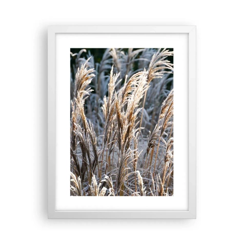 Plakat w białej ramie - Szronem ustrojone - 30x40 cm
