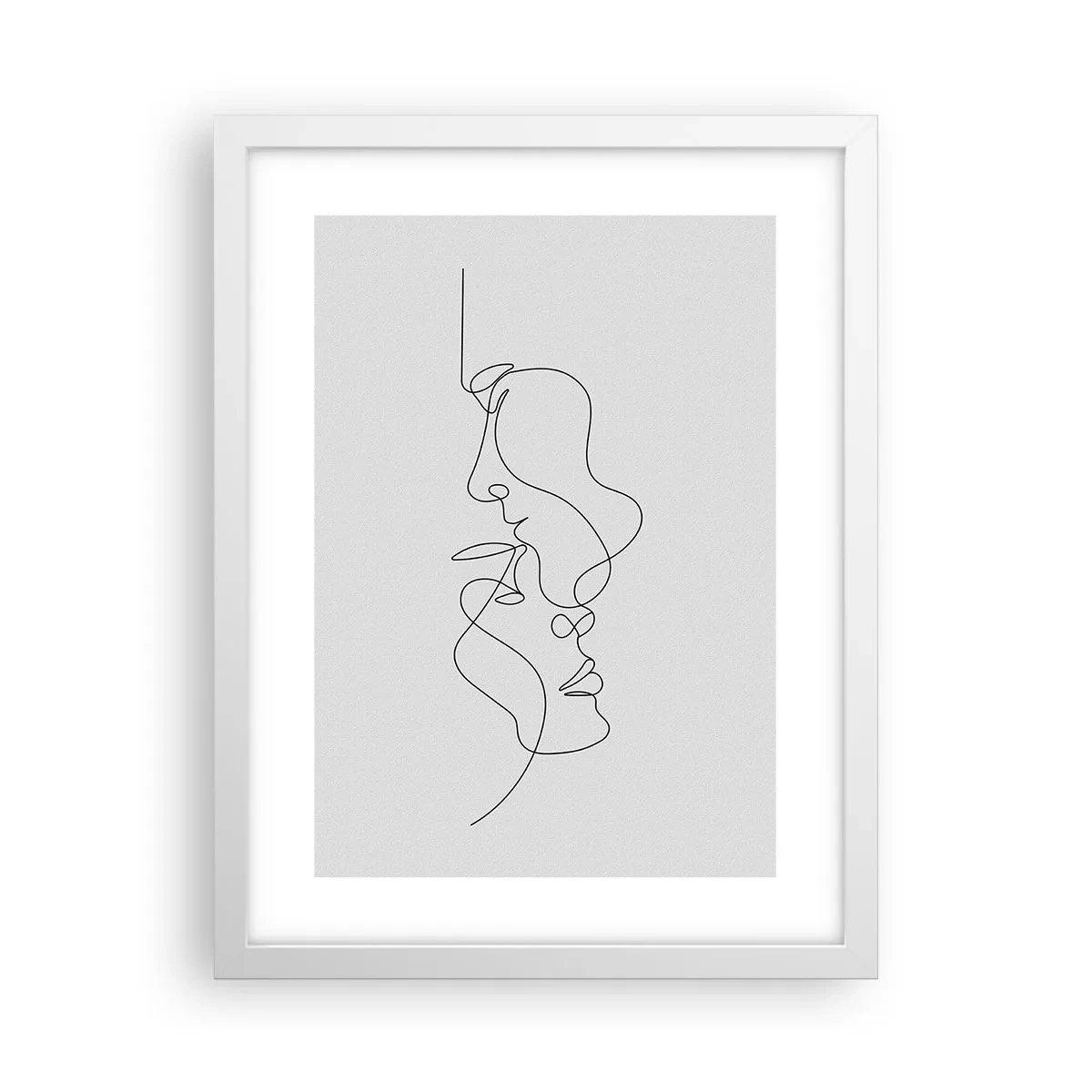 Plakat w białej ramie - Żar rzewnych żądz - 30x40 cm