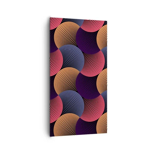 Obraz na płótnie - W kolistym rytmie - 65x120 cm