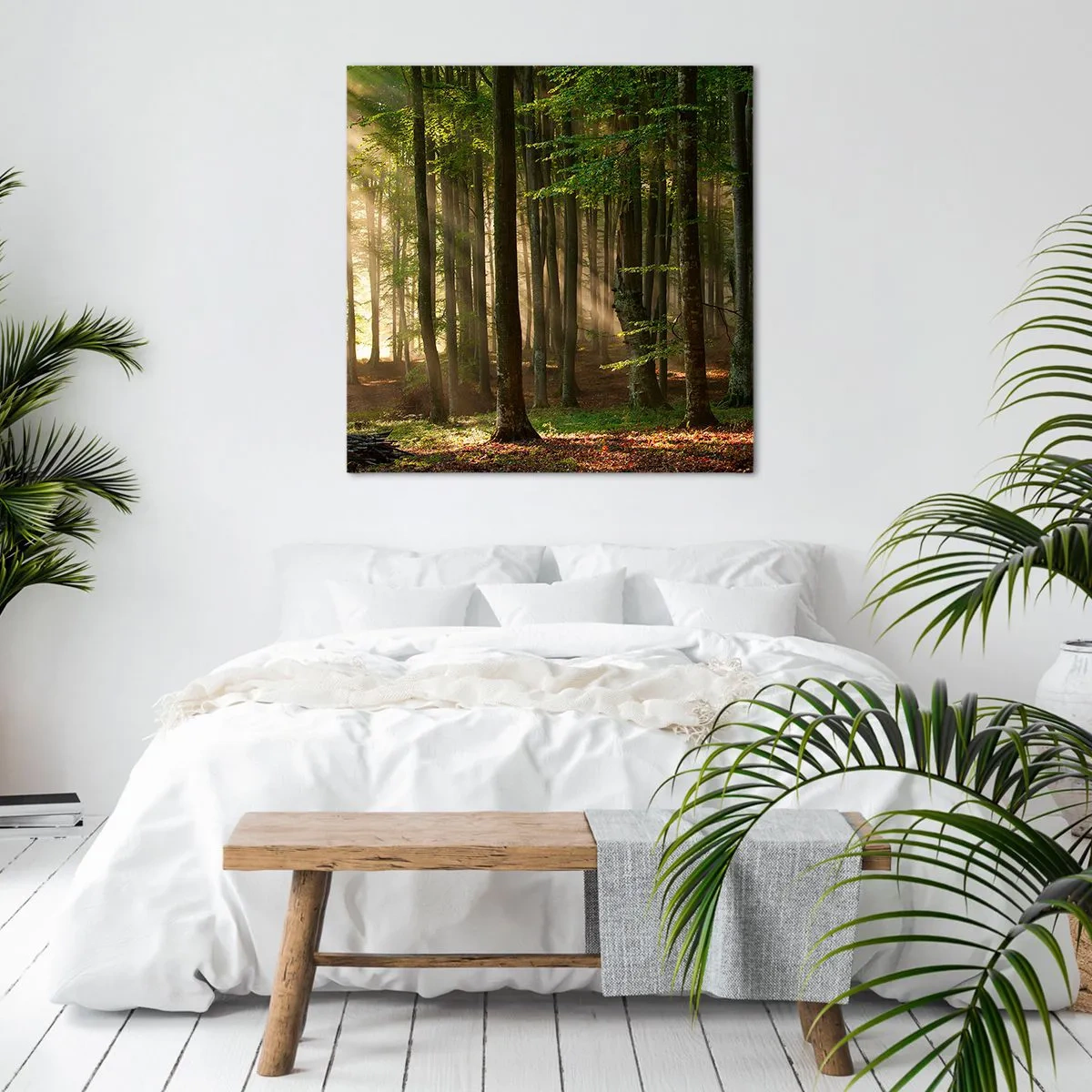 Obraz na płótnie - Rozpromieniony w wiosenny poranek - 70x70 cm
