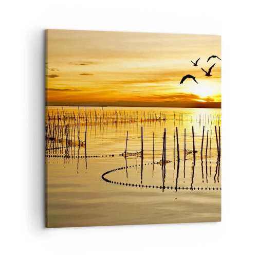 Obraz na płótnie - Na łowisku - 50x50 cm