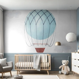 Fototapeta Premium Sand - Cały w chmurach - Dziecięcy, Balon, Minimalizm - 200x140 cm