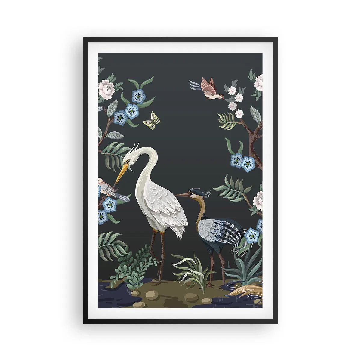 Plakat w czarnej ramie - Ptasia parada - 61x91 cm