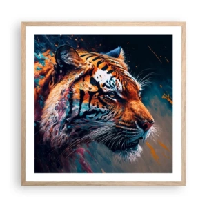 Plakat w ramie jasny dąb - Dzikie piękno - 60x60 cm