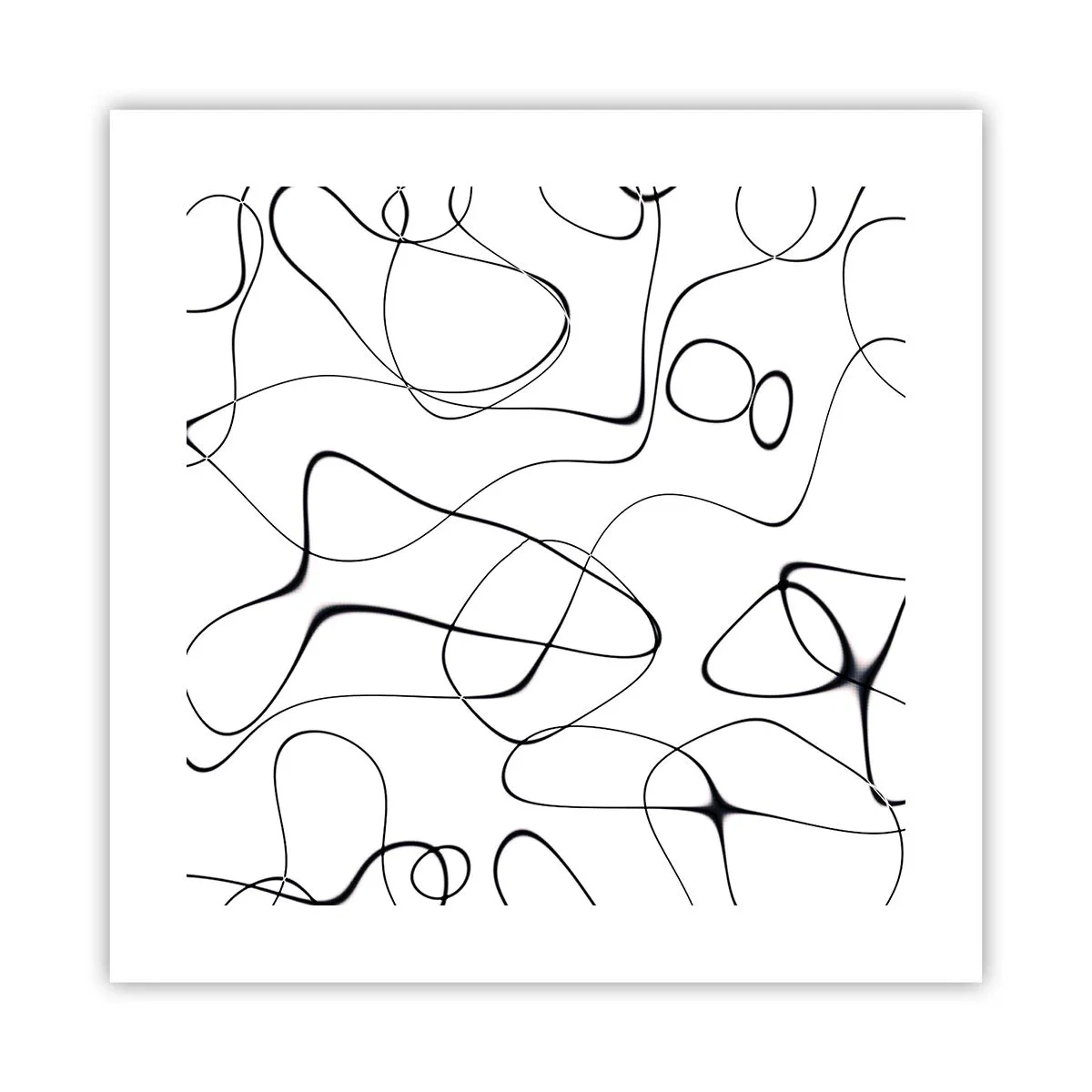 Plakat - Ścieżki życia, koleje losu - 40x40 cm