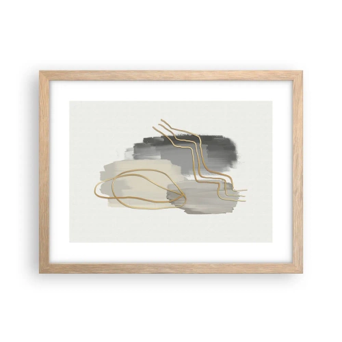 Plakat w ramie jasny dąb - Trwanie i ruch - 40x30 cm