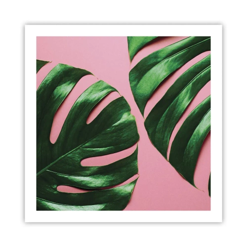 Plakat - Zielone rendez-vous - 60x60 cm