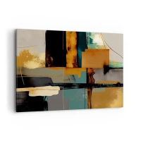 Vászonkép - Absztrakció - fény és árnyék - 100x70 cm