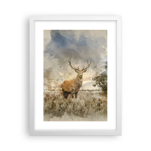 Plakat w białej ramie - Godność - siła - dostojeństwo - 30x40 cm