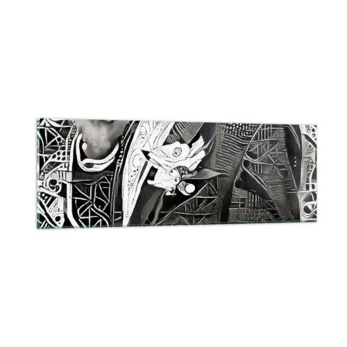 Obraz na szkle - Tylko na pozór szary człowiek - 90x30 cm