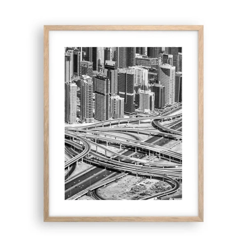 Plakat w ramie jasny dąb - Dubaj – miasto niemożliwe - 40x50 cm