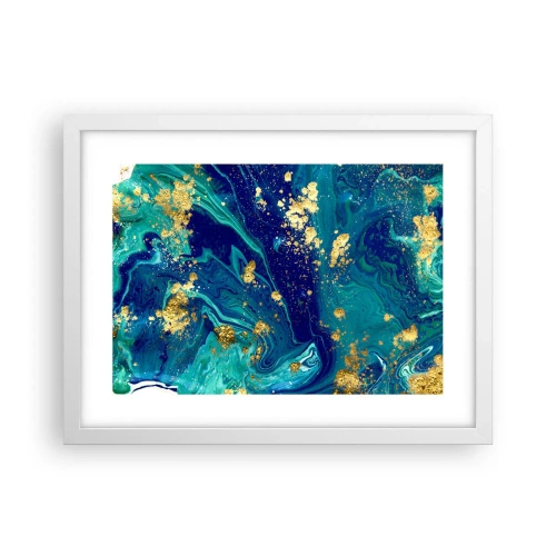 Plakat w białej ramie - Płatki słońca - 40x30 cm