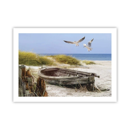 Plakat - Skąpane wiatrem - 70x50 cm