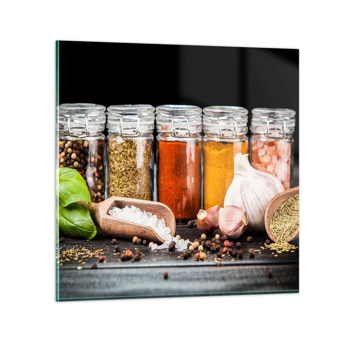 Obraz na szkle - Żeby życie miało smak - 60x60 cm